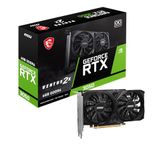 MSI GeForce RTX 3050 VENTUS 2X 6G OC Gaming Graphics Card - 6GB GDDR6, 1492 MHz, PCI Express Gen 4, 96-bit, 1x DP (v1.4a), 2x HDMI 2.1 (Supports 4K)