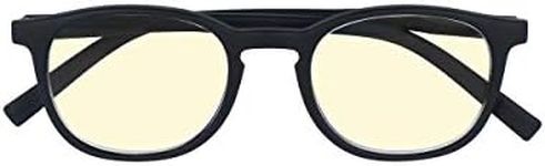 SILAC - Screen Black 7405 - Unisex Reading Glasses - Blue Light Blocker for Computer and Phone Screens - No Eye Fatigue - No Headaches - Lightweight and Durable - Black, black, +1.00