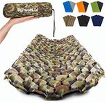 POWERLIX Camping Sleeping Pad - Ultralight Inflatable Camping Mattress Sleeping Mat for Backpacking, Hiking, Compact Lightweight Sleeping Pad for Camping, Inflation Bag/Repair Kit Included