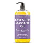 Majestic Pure Lavender Massage Oil 236 ml - Hydrating, Calming & Rejuvenating Body Massage Oil, Made with Natural Oils, for Men & Women