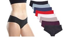 Emprella Women’s Boyshort Panties Seamless, Breathable Cotton Underwear, Assorted, Medium