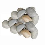 Foodie Puppies 20kg River Stone Decorative Polished Pebbles for Aquarium, Landscaping, Plants, Terrarium, Garden Pots & Multi-Purpose Pack Mixed Sizes Including Small, Medium & Large Size Pebbles