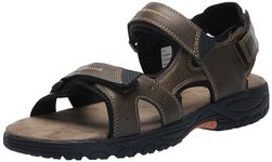 Khombu Men's Nino Sandal, Brown, 11 UK