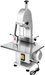 DCEHKR 1500W Electric Bone Saw Machine Commercial Meat Band Saw with 15m/s Cutting Speed Bone Cutter Machine Suitable for Cutting Frozen Meat, Frozen Fish, Bones, Hams and other Tough Ingredients