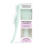 Tangle Teezer Fine and Fragile Ultimate Detangler Hairbrush for Coloured, Fine & Thin Hair - Two-Tiered Soft Flex Teeth Reduce Breakage & Pulling - Gentle on Delicate Hair - Ice Blue