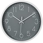 Wall Clock 12" Silent Non Ticking Q