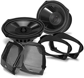 BOSS Audio Systems BHD98 Harley Davidson 6 x 9 Inch Saddlebag Speaker Kit – Fits Select 1998-2013 Road Glide and Street Glide Motorcycles, 300 Watts of Power Per Pair, Full Range, 2 Way, Sold in Pairs