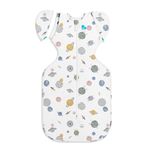 Love To Dream Swaddle UP Transition Bag Lite, Patented Zip-Off Wings, Gently Help Baby Safely Transition from Being swaddled to arms Free, Large (8.5-11kg), Space White