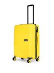 National Geographic 65 CM Medium Hardside PP Check-in Suitcase with TSA Lock TSA Lock 8 S Spinner Wheels Medium Size Luggage, Trolley Bags for Travel,for Men & Women - Yellow