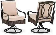 PHI VILLA Patio Dining Chairs Set o
