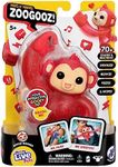 Little Live Pets Hug n' Hang Zoogooz - Mookie Monkey. an Interactive Electronic Squishy Stretchy Toy Pet with 70+ Sounds & Reactions. Stretch, Squish & Link Their Hands Medium