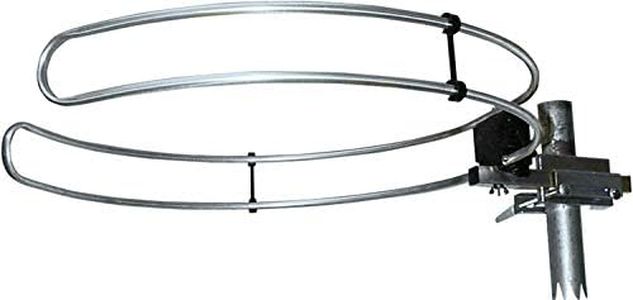 SCHWAIGER 20389 Antena Exterior Anillo dipolo Antena Radio recepción para Exterior FM dipolo Aluminio 87,5-108 MHz Plata 50cm