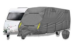 Purely Outdoors CoverPRO Premium Breathable 4-Ply Grey Caravan Cover With Free Hitch Cover (19-21ft)