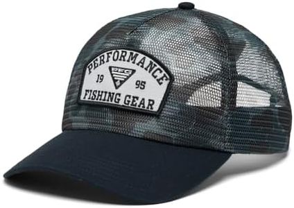 Columbia Unisex PFG Tie Down Mesh Snap Back, Black Duck Camo/Black, One Size