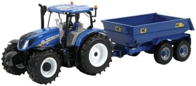 Britains Estuche Tractor New Holland T6 y su Remolque, Escala 1/32ª de a Coleccionar, Compatible con Juguetes de Granja 1/32ª. para coleccionistas y niños a Partir de 3 años