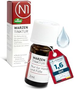 N1 Warzenentferner 2ml - Effektive Warzen Tinktur (Medizinprodukt) - Einfach und schmerzfrei Warzen entfernen - Nur 1x pro Woche - Ideales Warzenmittel für Stiel-, Dornwarzen & Gewöhnliche Warzen