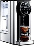 KOMORE 2.7L Instant Hot Water Dispenser, Filter Water Dispenser with 7 Temperature Presets & 7 Volume Options, 2600W Fast Boil, Electric Kettle with LED Touch Display, Black
