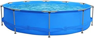 JLeisure Avenli 9 Foot x 30 Inch 1,158 Gallon Round Frame Easy Assembly Swimming Pool with Simple Quick Connection Filter Pump & Rust Resisting Frame