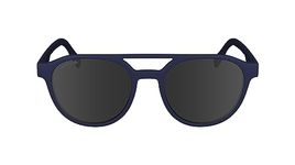 Lacoste Men's Sunglasses L6008S - Matte Blue with Solid Smoke Lens