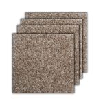 Smart Squares Easy Street Premium Made in The USA Carpet Tiles 18x18 Inch, Soft Padded, Seamless Appearance, Peel and Stick for Easy DIY Installation(10 Tiles - 22.5 Sq Ft, 858 Acorn)