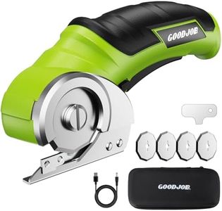 Cordless Electric Scissors for Cardboard Cutter with 4 SK5 Blades, 4V Rechargeable Electric Box Cutters, Powerful Power Shears Cutting Tool for Fabric, Carpet, Leather, Upholstery