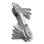 Keysmart Rugged - Multi-Tool Key Holder with Bottle Opener and Pocket Clip (Up to 14 Keys, Titanium)