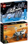 Lego Set of 2: 42158 NASA Mars Rover Perseverance & 21321 International Space Station ISS