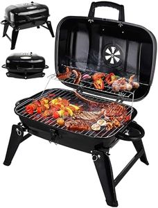 Grill Trade Portable Charcoal Grills - Mini Barbecue Grill - Small Tabletop Charcoal Grill for Outdoor Cooking, Grilling - Foldable Table Top BBQ Grill for Camping, Picnic etc.