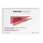 Prime Fifty Liver Support Supplements – 56 Vegan Capsules – Choline & Milk Thistle Supplements with Co-Enzyme Q10, Vitamins C, D, E & Chromium – Liver Supplements Developed for Over 50s