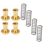 INVENTO 4Pcs T8 anti backlash nut Pitch 2mm spring loaded Lead 8mm Brass Tr8 round Flange Single Start Lead Screw Nut for 3D Printer CNC Robotics