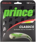 Prince Synthetic Gut with Duraflex Tennis String Set, Color- Yellow, Gauge- 1.30mm