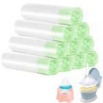 Tebery 100 Pack Portable Potty Chair Liners with Drawstring Potty Bags Potty Liners Disposable for Baby Toilet Potty Training Seat