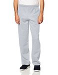 Gildan Men's Fleece Open Bottom Sweatpants with Pockets, Style G18300, Sport Grey, Large