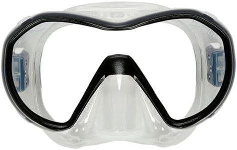 AQUALUNG PLAZMA - Masque Plongée Adulte sans Cadre Panoramique, Modèles de Verres Variés, Boucles à Ajustement Rapide, Étui de Protection Réutilisable, Idéal pour la plongée sous-Marine, Snorkeling