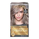 L'Oreal Paris Superior Preference Permanent Hair Color, 8S Soft Silver Blonde, 100% Grey Coverage, Hair Dye, 1 EA (Packaging May Vary)