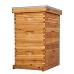 VINGLI 10-Frame Bee Hive, Wax Coate