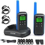 Walkie Talkies - GOCOM G600 FRS Two Way Radio for Adults 2W Long Range Walkie Talkie Rechargeable, VOX Scan, NOAA & Weather Alerts, LED Lamplight 2 Pack Hand held radios