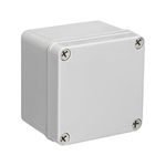 Sourcingmap 100x100x75mm/3.94x3.94x2.95inch Wateproof IP67 Electronic ABS Plastic DIY Junction Project Box Enclosure Case Outdoor/Indoor