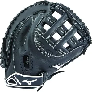 Mizuno Prospect Gxs102 Fastpitch Softball Catchers Mitts, Size 32.5, Black