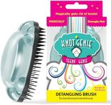 Knot Genie Teeny Detangling Hair Brush for Kids (Peaceful Powder) | Perfect Detangling Brush for Curly Hair, Gently Separate Tangles, Leaves Hair Smooth and Shiny | The Pain-Free Knot Detangler