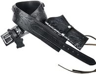 Hulara Full Grain DD Harness Buff Leather Western Gun Holster for Men Heritage Rough Rider 357 Magnum Holster Cowboy Gun Belt and Holster .38/.357 Cal Revolver Holster