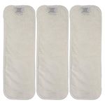 Diaper Booster Pads – Snap-in Rayon Inserts for Cloth Diapers (Size 2 / Inserts ONLY, 3-Pack)