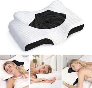 Osteo Cervical Pillow for Neck Pain Relief, Hollow Design Odorless Memory Foam Pillows with Cooling Case, Adjustable Orthopedic Bed Pillow for Sleeping, Support for Side Back Sleepers