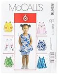 McCall's Patterns M5416 Toddlers' T