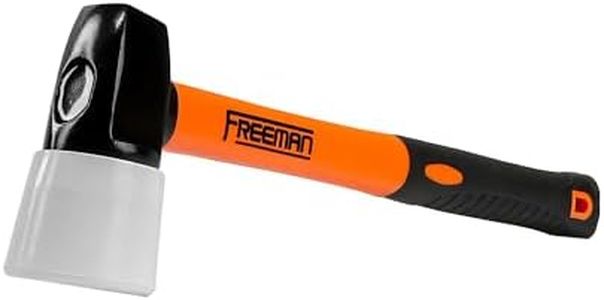 Freeman RPDX50M Fiberglass Handled Replacement Flooring Mallet with White Rubber Non-Marring Head