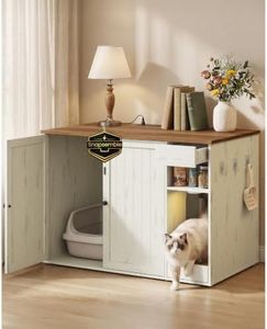 SONGMICS HOME Cat Litter Box Enclosure, Hidden Furniture