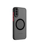 Doowear Galaxy A50 Case Magnetic [Support Magsafe Charger] Wireless Anti-Scratch Shockproof Matte Clear Full Camera Protection Slim Thin Phone Cover Case for Samsung Galaxy A50/A50s/A30s 6.4"-Black