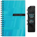 Workout Fitness Journal Nutrition Planners: Clip-in Bookmark, Sturdy Binding, Thick Pages & Laminated Protective Cover (Blue)