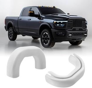 TECHPICCO Front Tow Hooks Covers for RAM 2500/3500 2019-2026, Hitch Cover Customized Car Tow Hooks Compatible with RAM 2500/3500 Accessories 2019-2026 (White)