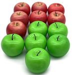 Dasksha Realistic Fake Apples - 13 PCS - 7 Red Apples and 6 Green Apples - Fake Fruits for Decoration